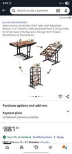 Convertible Shelving Unit & Dining Table