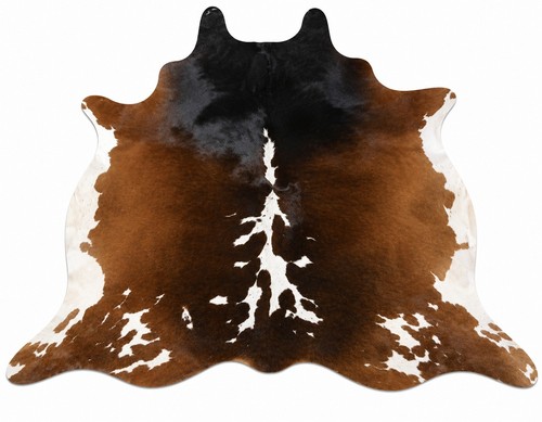 Natural cow hide rug - cow,
