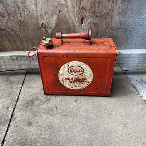 Vintage esso motor boat petrol - esso,