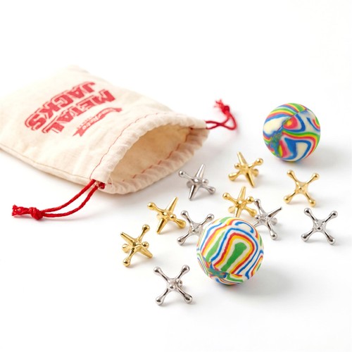 Classic metal jacks game with - classic,