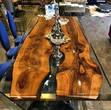 60x36 Clear Epoxy River Dining