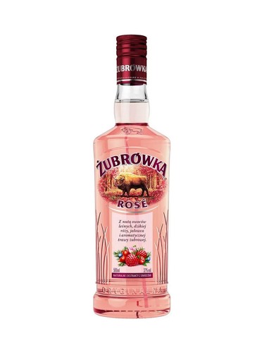 Zubrowka rose flavour vodka - rose,