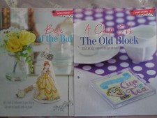 3 Disney's  Beauty & the Beast designs cross stitch charts - Belle/Chip the cup