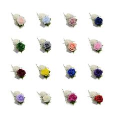 Artificial Wedding Flowers Foam Rose Wrist Corsage Prom Bridesmaids, Fast & Free