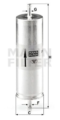 Fuel filter fits bmw - filter, fits: