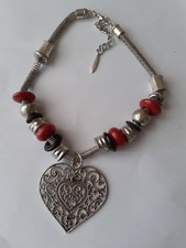 Silver -tone chunky necklace