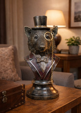Gentleman Wolf Bust with Top