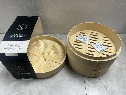 New bamboo steamer two - bamboo,