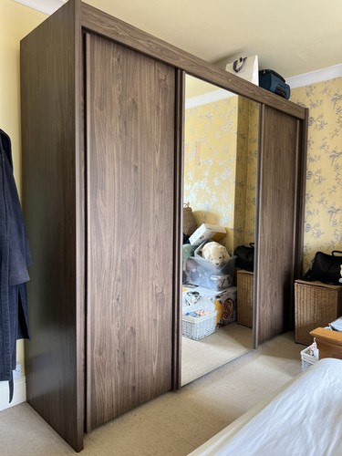 Large sturdy wooden wardrobe - sturdy,