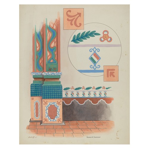 Colorful art deco poster - deco,