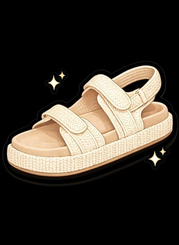 Natural woven raffia - natural,