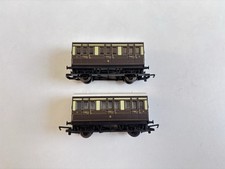 Two Hornby 4 Wheel Coaches