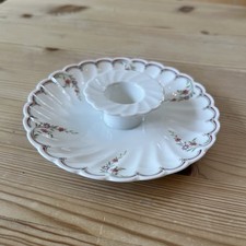 Wedgwood Pink Garland Candle Holder Bone China Floral Pattern