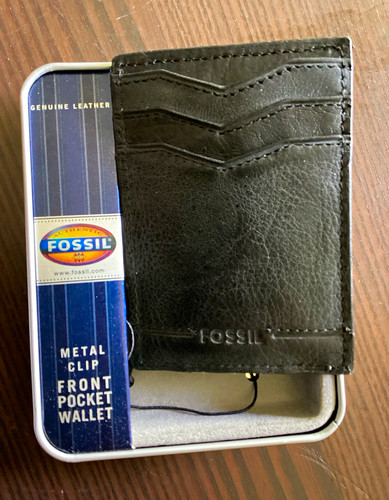 Fossil men black leather - men's,