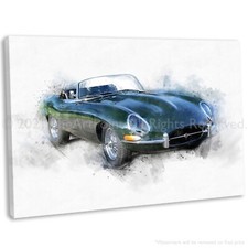 Jaguar E-type Canvas Wall Art