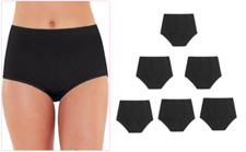 5 Pack Ladies Briefs, 100%