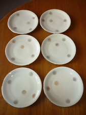 6 x Retro Zeh Scherzer Bavaria 'Burst' Side Plates 7.75 Inches 19.5cm