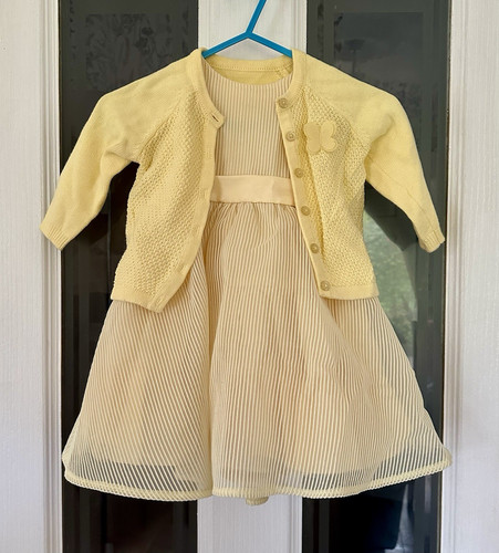 Girls yellow 2pc - yellow, dress