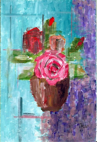 Original singed abstract - original,