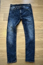 Zara Men's Mottled Blue Jeans size W32, Leg 32 