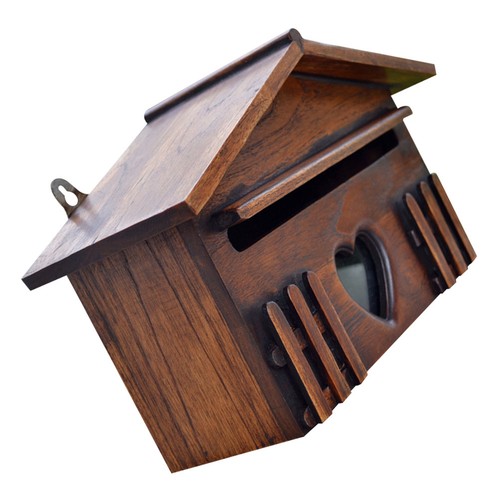 Creative wooden post box - wooden,