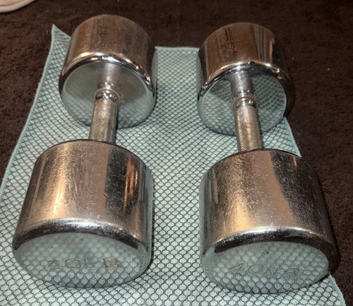 Hampton chrome 40s dumbbells - chrome,