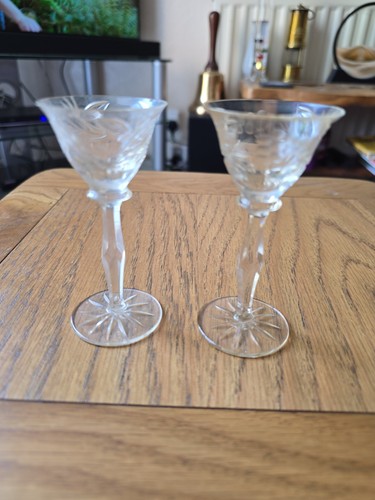 Set vintage etched - of, 2