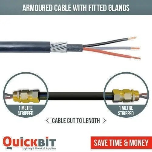 6mm core swa cable armoured - 6mm,