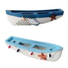 Boat Ornaments Marine Figurine Bookcase Decor Shelf Desktop Home Statue Model