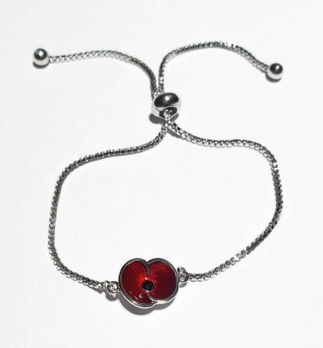Poppy bracelet red - poppy, poppies