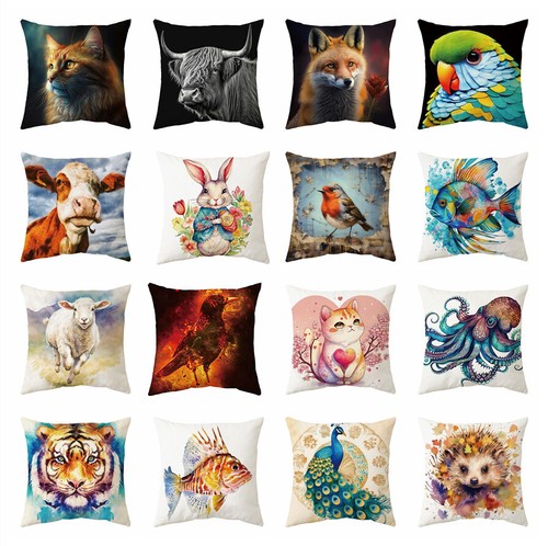 Forest animals throw pillow - animals,