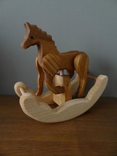 Wooden rocking horse -