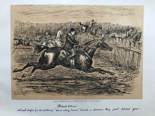 1886 antique print - 1886, hunting