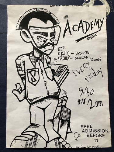 Rave flyer the academy - -,