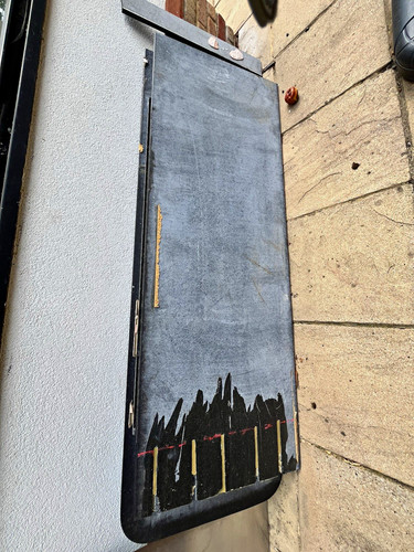 Polished black grey stone - black/grey,