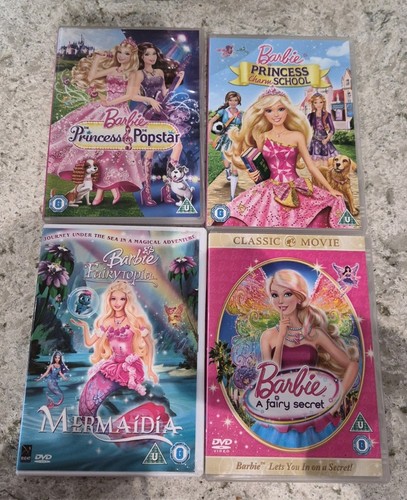 Barbie dvds - 4,
