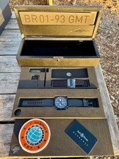 Bell & Ross BR 01-93 GMT – Full Set – Collectors Condition – Spare Strap Include