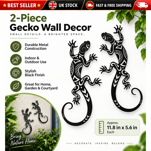 Iron gecko lizard - iron, wall