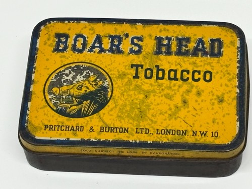Vintage boars head tobacco - boars, tin