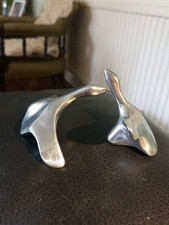 Two Small (Dissimilar) Cast Aluminium Birds Signed Hoselton Canada