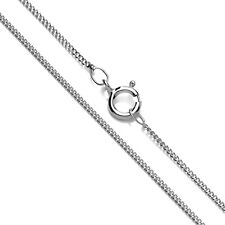 9ct White Gold Curb Pendant Chain 16" 18" 20" - Choice of Length