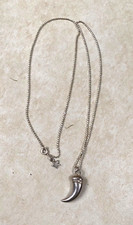 Chlobo silver tusk necklace