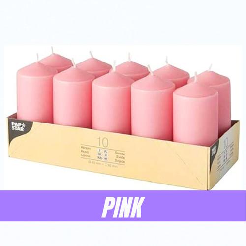 Pillar candles long - life, many