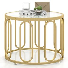60cm Round Coffee Table 2-Tier