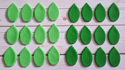 24x edible leaves - edible, icing