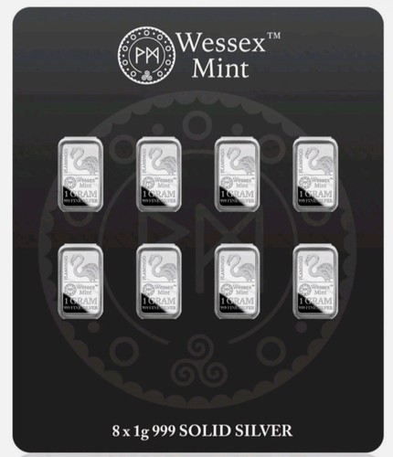 Wessex mint silver 1g - silver, 8