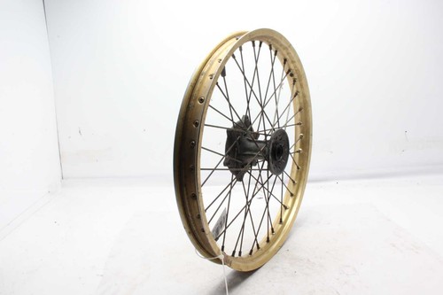 Gold spoked rim - front, wheel