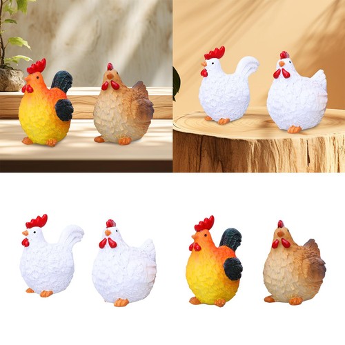 Chicken miniature figurines - chicken,