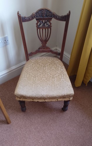 Edwardian nursing chair with - nursing,