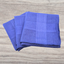 Navy Blue Handkerchiefs - 100%